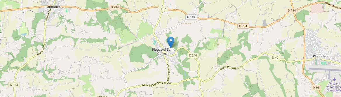 Plogastel-Saint-Germain - Carte