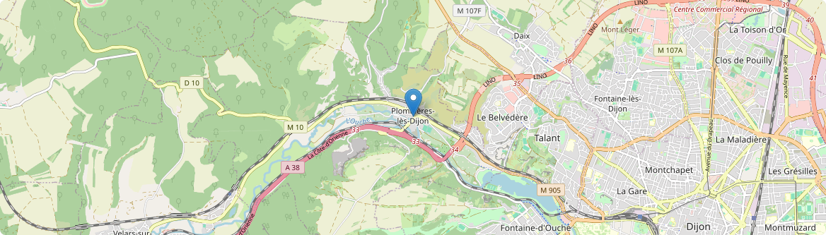 Plombières-lès-Dijon - Carte