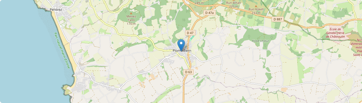 Plomodiern - Carte