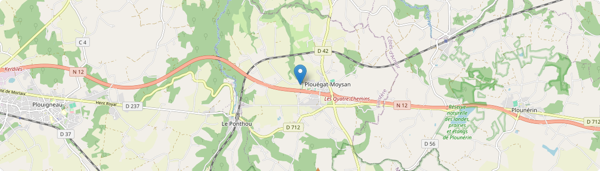 Plouégat-Moysan - Carte