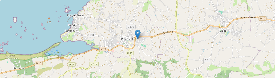 Plouescat - Carte