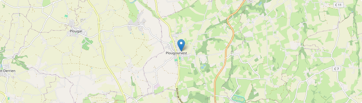 Plougourvest - Carte
