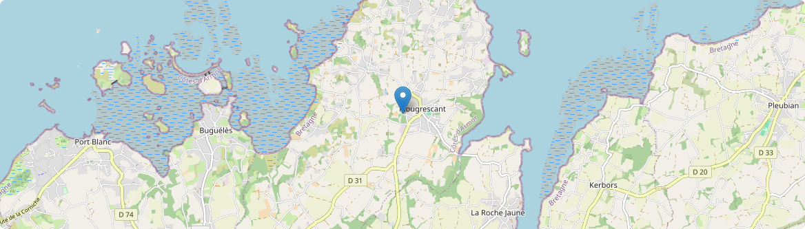Plougrescant - Carte