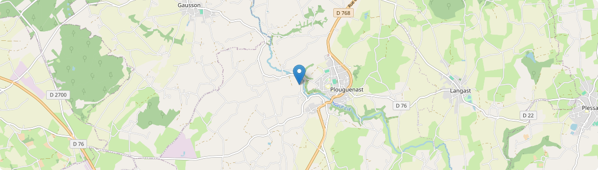 Plouguenast-Langast - Carte