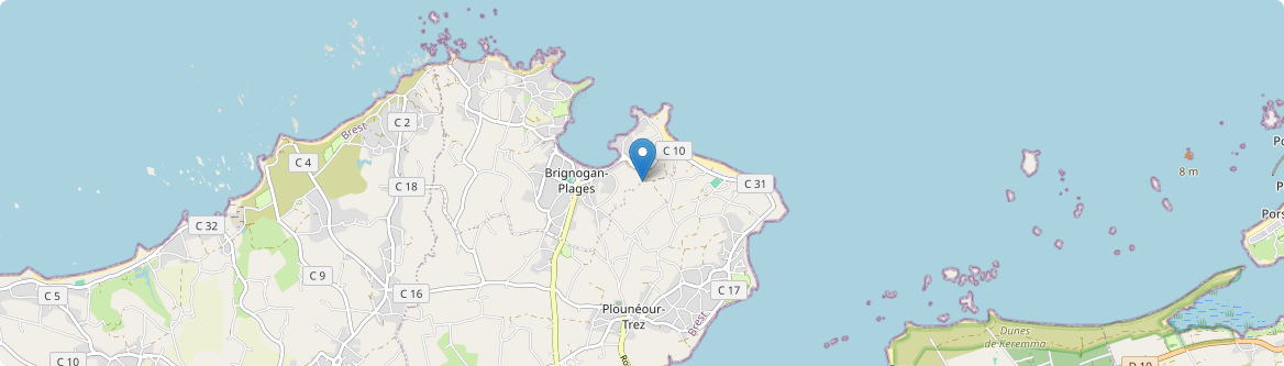 Plounéour-Brignogan-plages - Carte