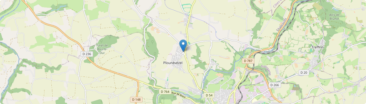 Plounévézel - Carte