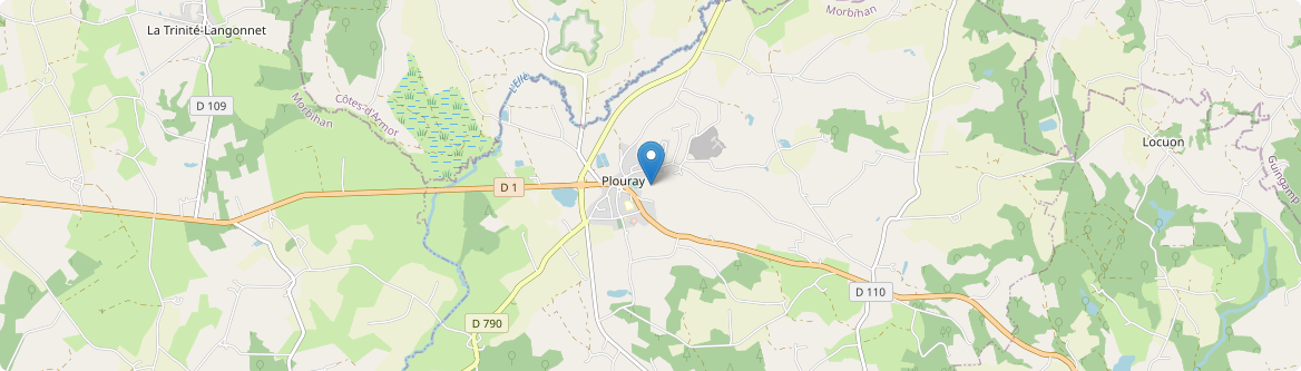 Plouray - Carte