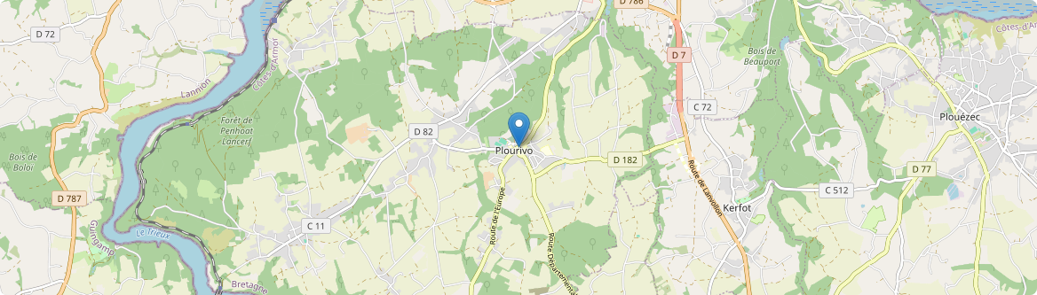 Plourivo - Carte