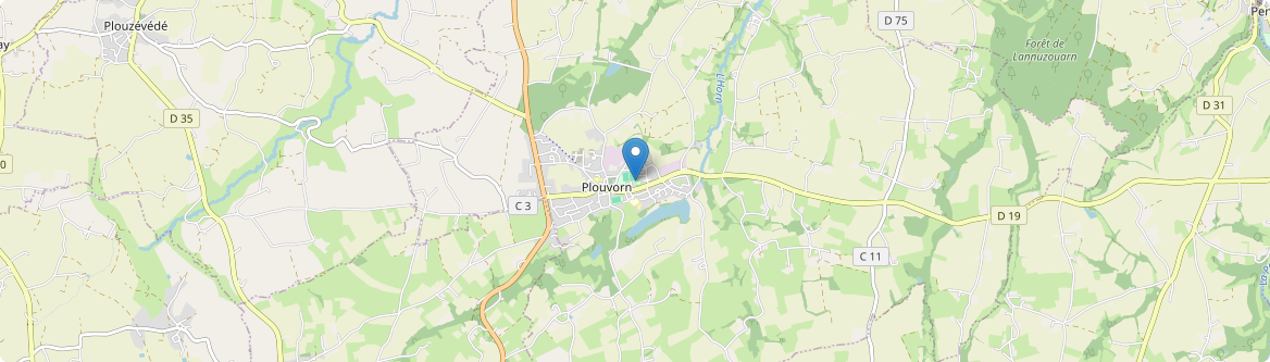 Plouvorn - Carte