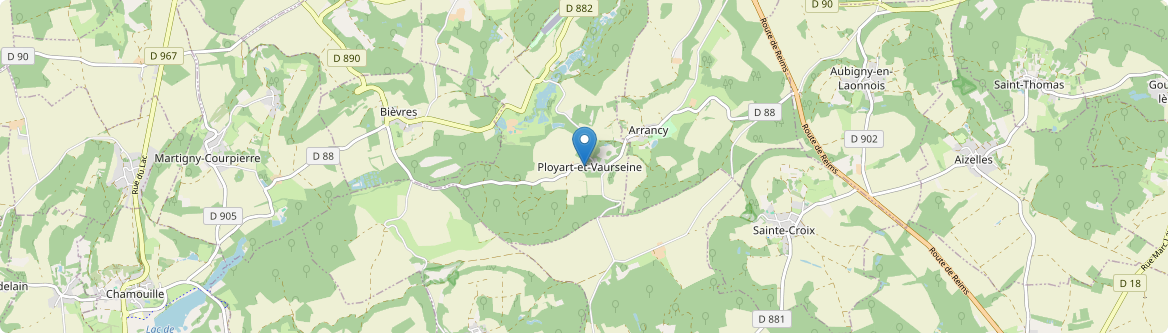 Ployart-et-Vaurseine - Carte