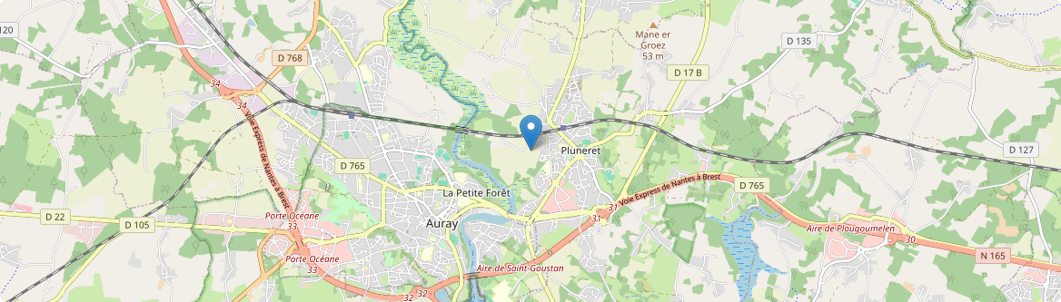 Pluneret - Carte