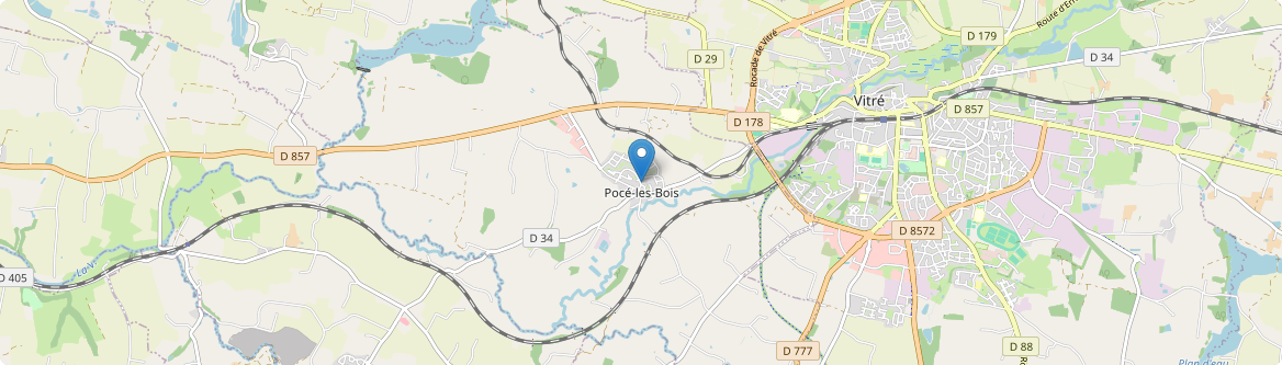 Pocé-les-Bois - Carte