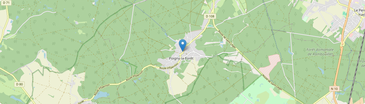 Poigny-la-Forêt - Carte