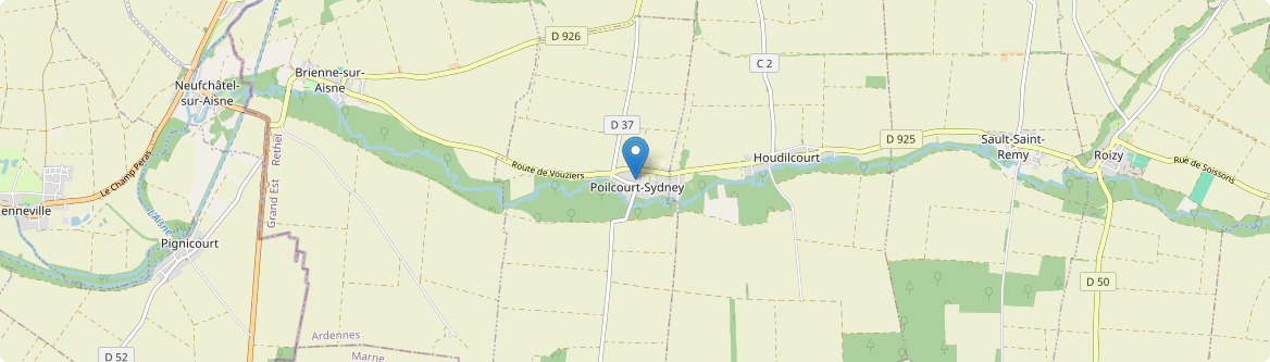 Poilcourt-Sydney - Carte