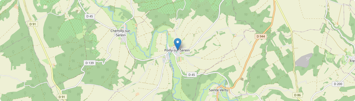 Poilly-sur-Serein - Carte