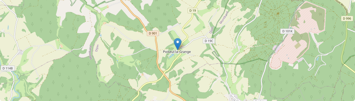 Poiseul-la-Grange - Carte