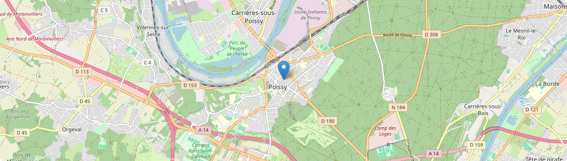 Poissy - Carte