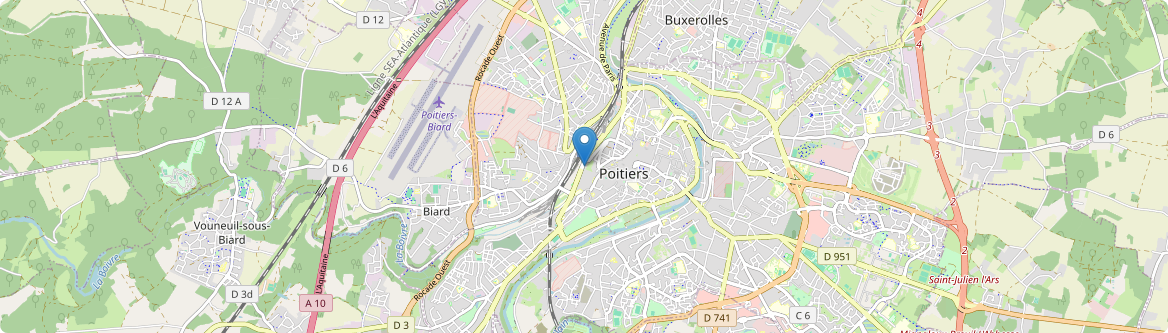 Poitiers - Carte