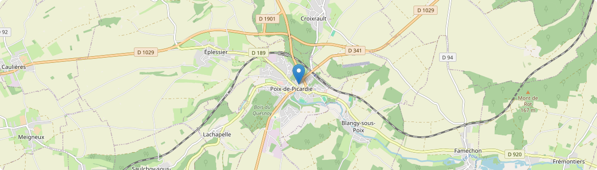 Poix-de-Picardie - Carte