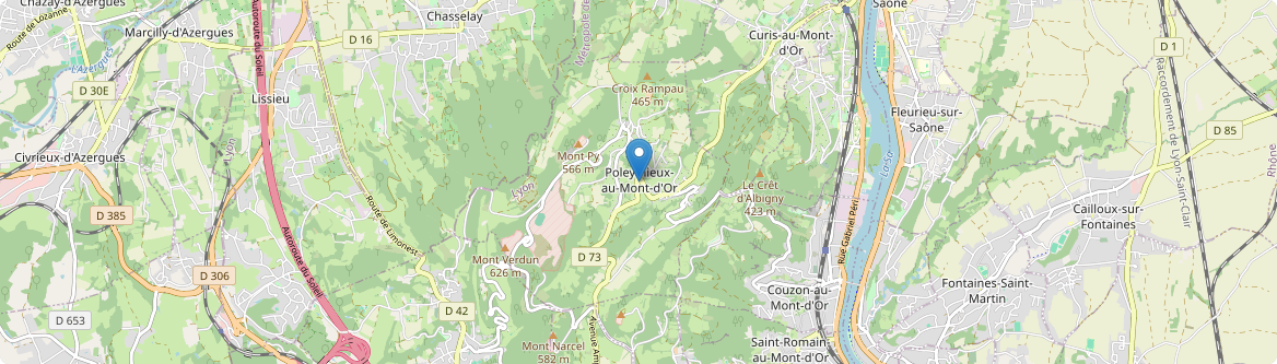 Poleymieux-au-Mont-d'Or - Carte