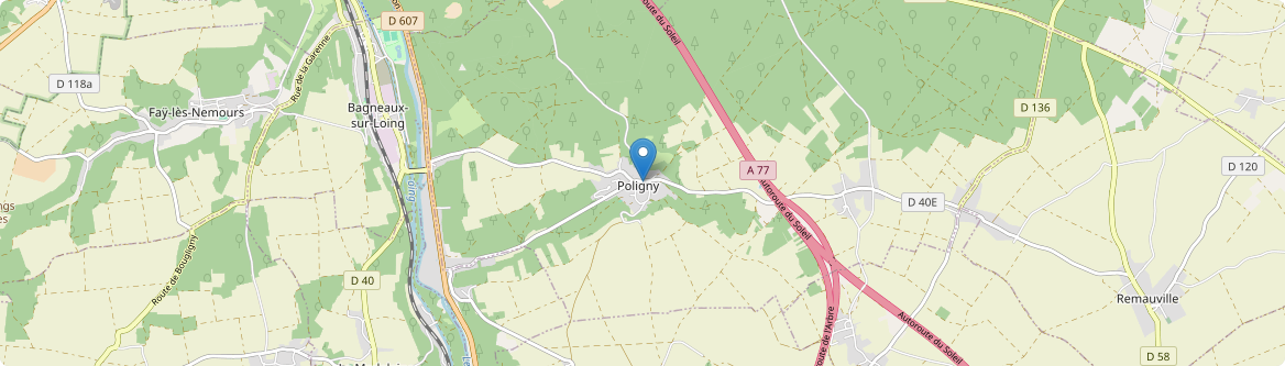 Poligny - Carte
