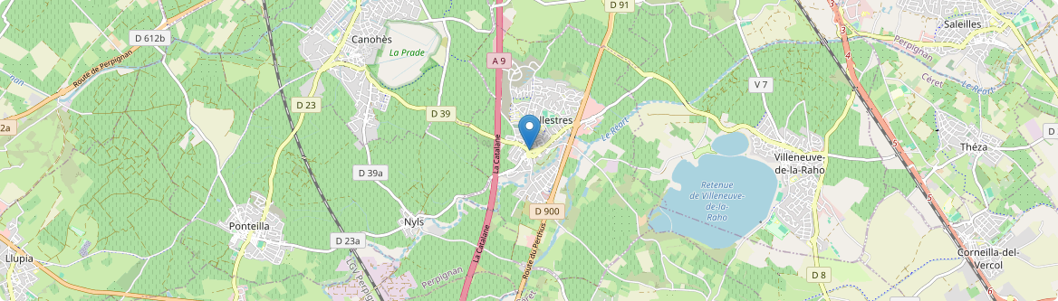 Pollestres - Carte