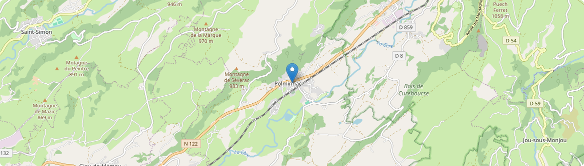 Polminhac - Carte