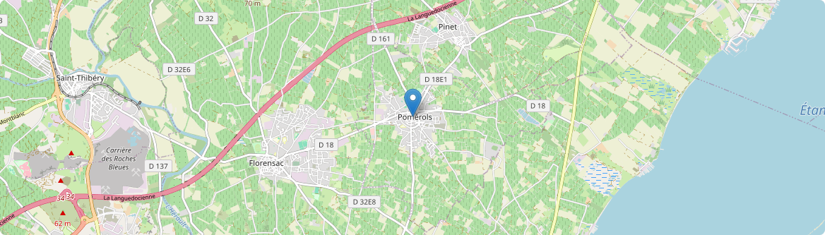 Pomérols - Carte