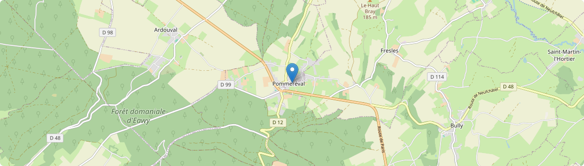 Pommeréval - Carte