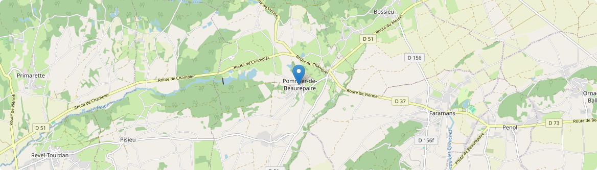 Pommier-de-Beaurepaire - Carte