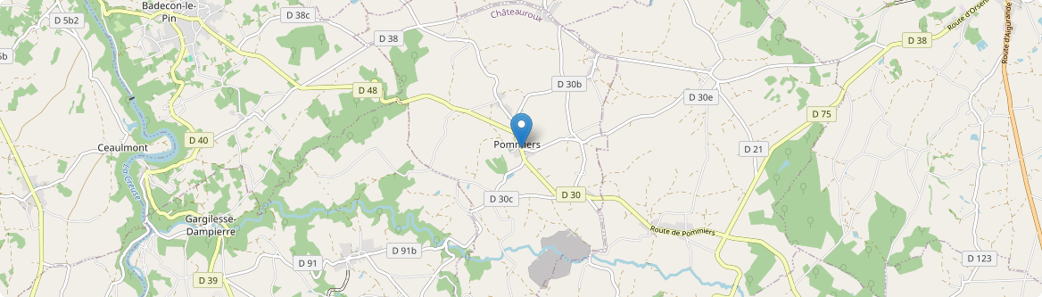 Pommiers - Carte