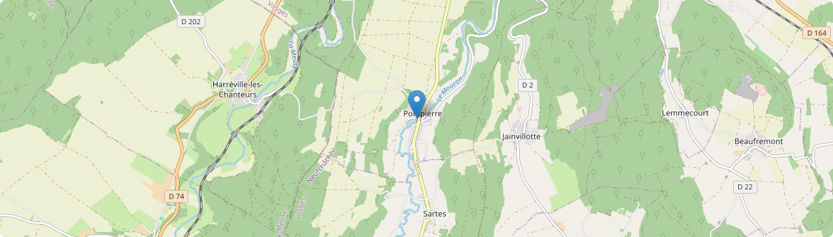 Pompierre - Carte