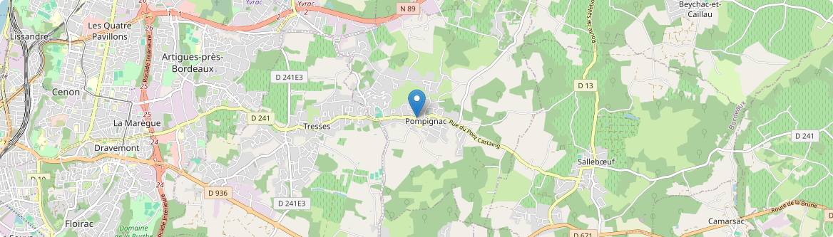 Pompignac - Carte