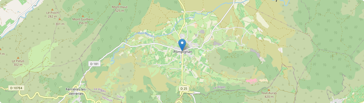 Pompignan - Carte