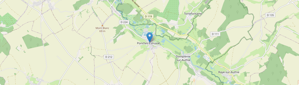 Ponches-Estruval - Carte