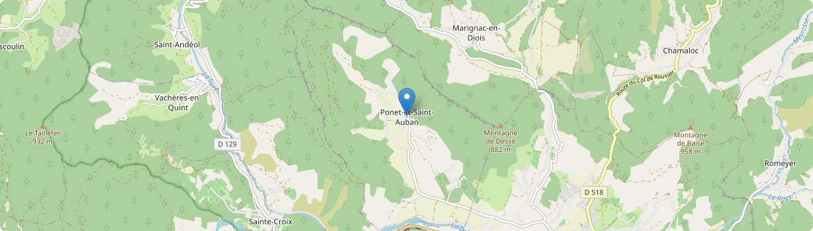 Ponet-et-Saint-Auban - Carte