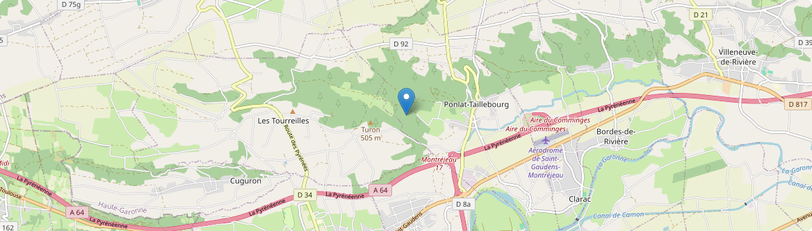 Ponlat-Taillebourg - Carte