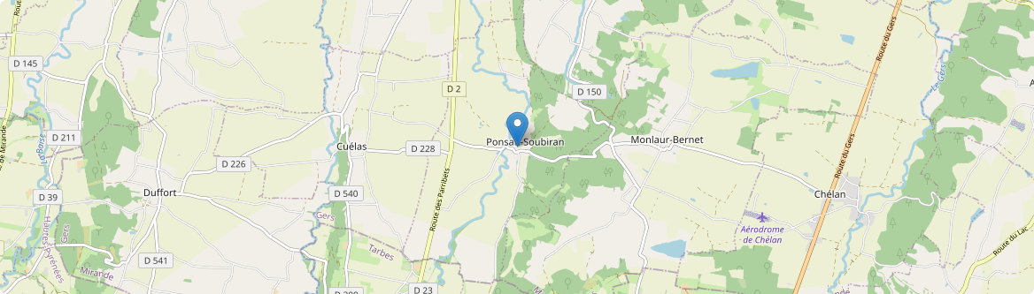Ponsan-Soubiran - Carte