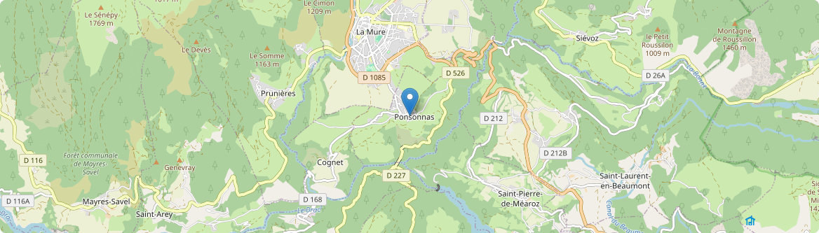 Ponsonnas - Carte