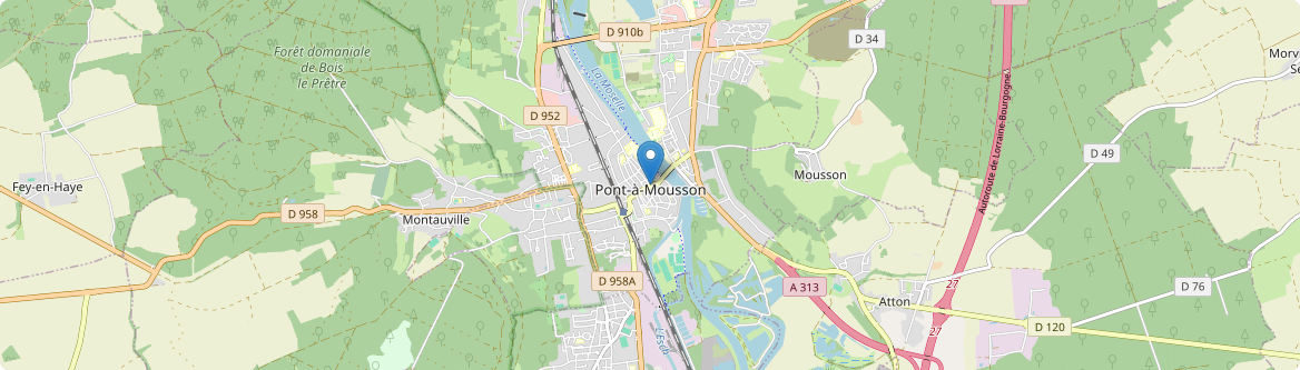 Pont-à-Mousson - Carte