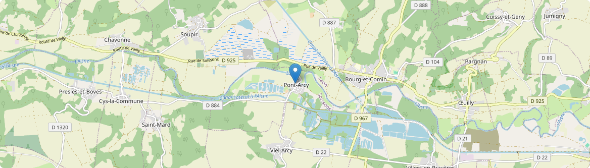 Pont-Arcy - Carte