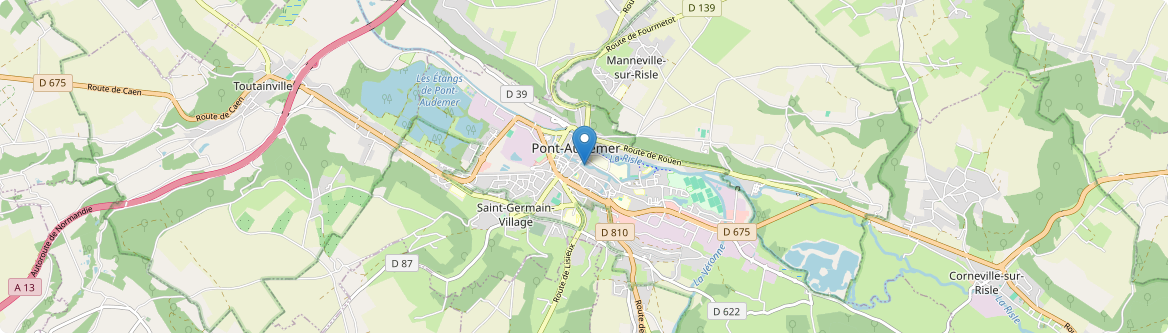Pont-Audemer - Carte