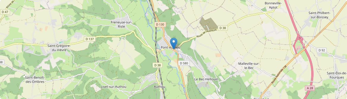 Pont-Authou - Carte