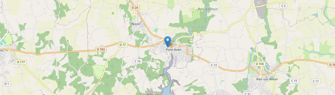 Pont-Aven - Carte