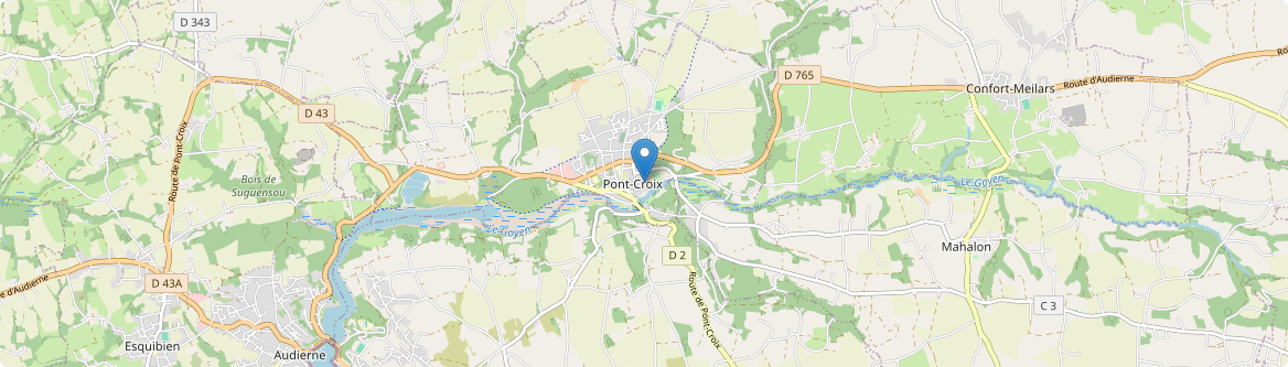 Pont-Croix - Carte