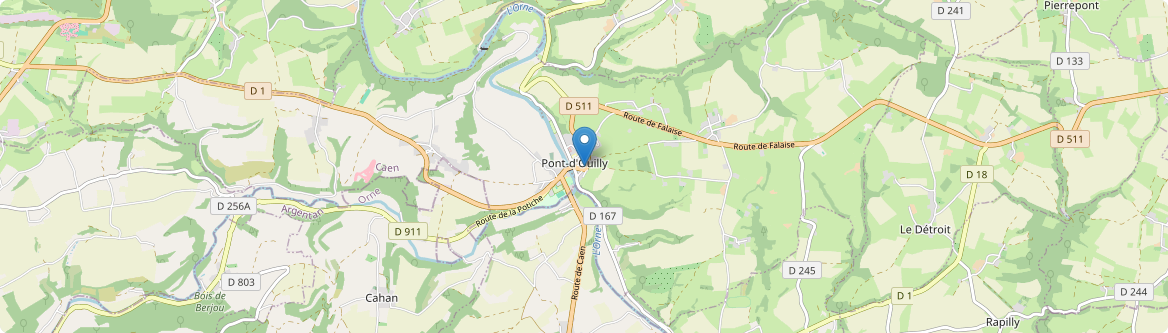 Pont-d'Ouilly - Carte