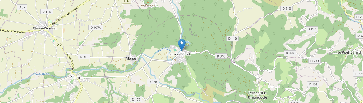 Pont-de-Barret - Carte