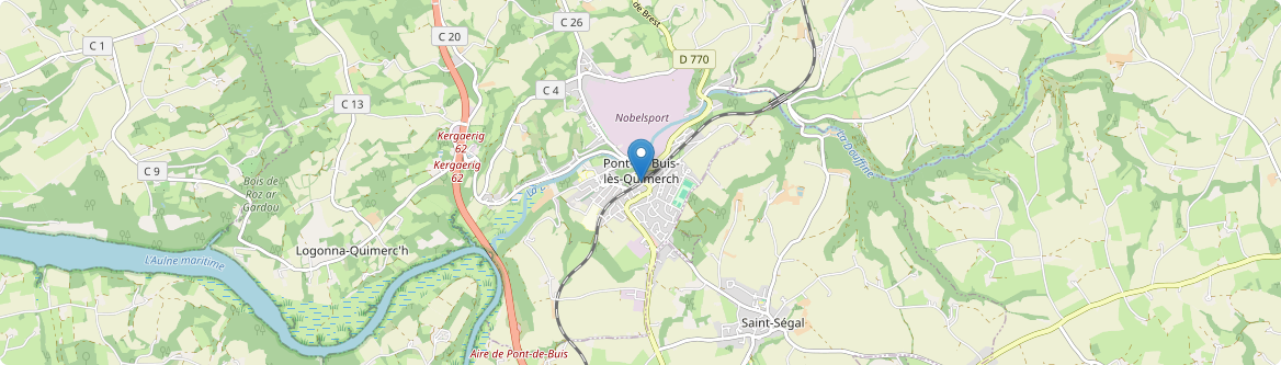 Pont-de-Buis-lès-Quimerch - Carte