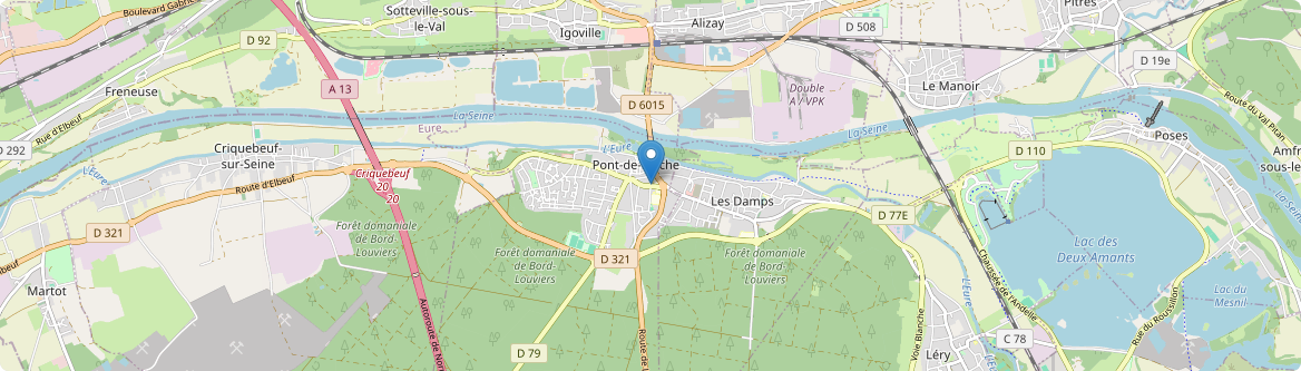 Pont-de-l'Arche - Carte