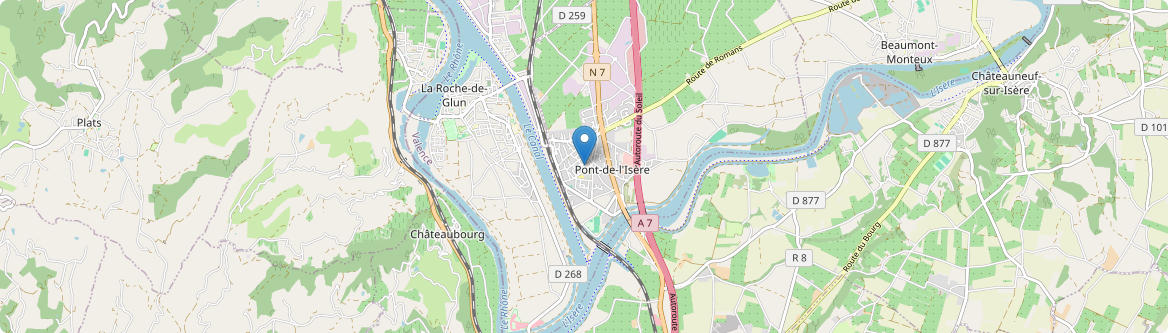 Pont-de-l'Isère - Carte